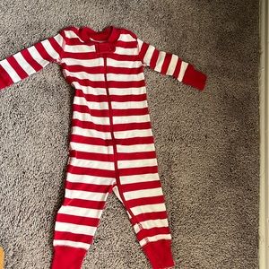 Hanna anderson red and white pajamas
